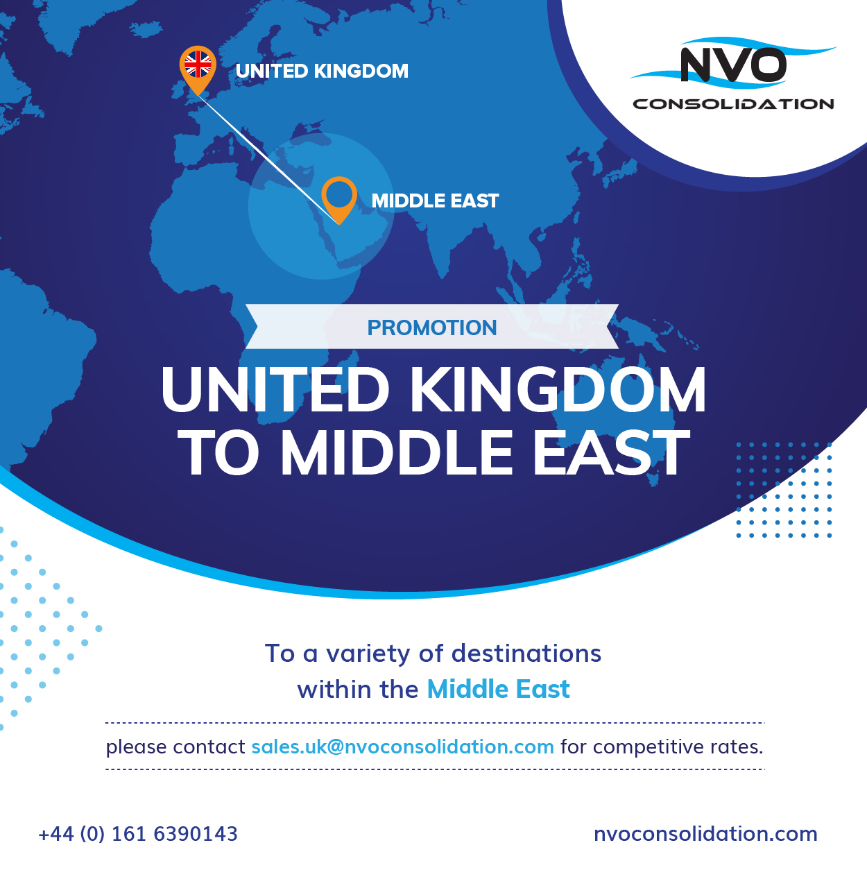 Promotional Rates From The UK To Middle East - NVO